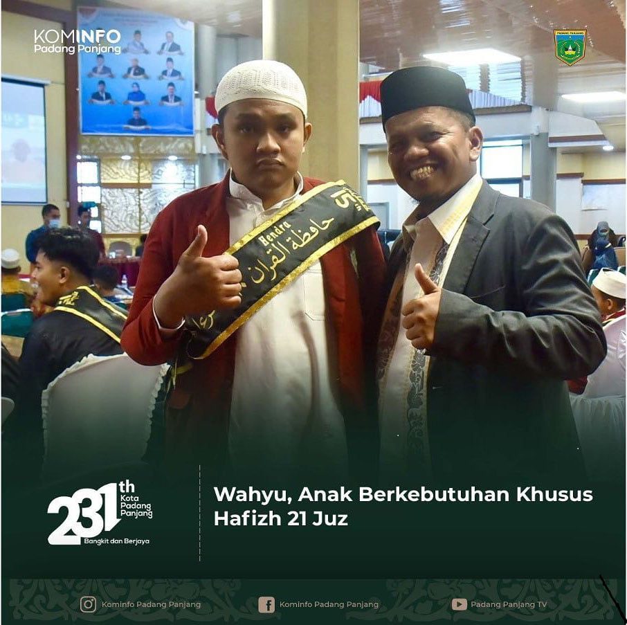 Wahyu Anak Berkebutuhan Khusus Hafizh 21 Juz