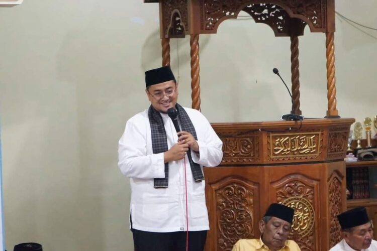 Wakil Bupati Tanah Datar Richi Aprian lakukan silaturrahmi dan  audiensi dengan jemaah masjid Nurul Huda Ladang Koto kecamatan Sungai Tarab, kemaren, di masjid setempat.