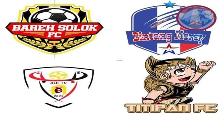 SEMI FINAL—Empat tim kesebelasan yang akan bertemu di babak  semi final Turnamen Sawahlunto Cup 2022.