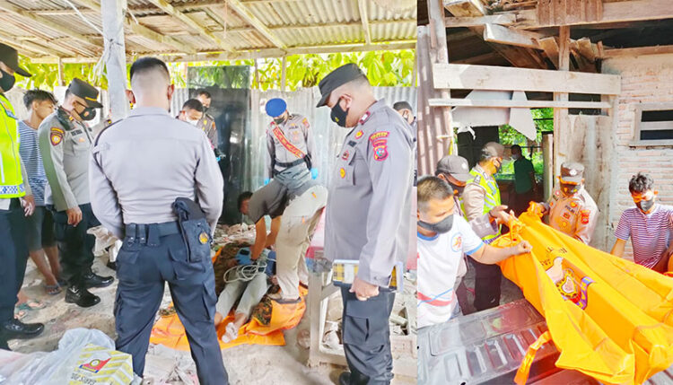 Pemuda 31 Tahun Gantung Diri di Tempat Kerja Parupuk Tabing 1 GANTUNG DIRI— Polisi melakukan olah TKP dan mengevakuasi jasad korban Nofri (31) yang tewas gantung diri.
