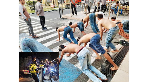 Tawuran saat Sahur, Belasan Pemuda Ditangkap di Kota Padang, 1Tombak, 3 Golok dan Motor Disita 1 DIAMANKAN APARAT— Belasan pemuda yang akan terlibat tawuran di kawasan Rawang dan Mata Air diamankan aparat Polresta Padang, Minggu (10/4) dinihari. Sejumlah senjata tajam seperti golok, tombak dan lainnya berhasil diamanakan aparat.