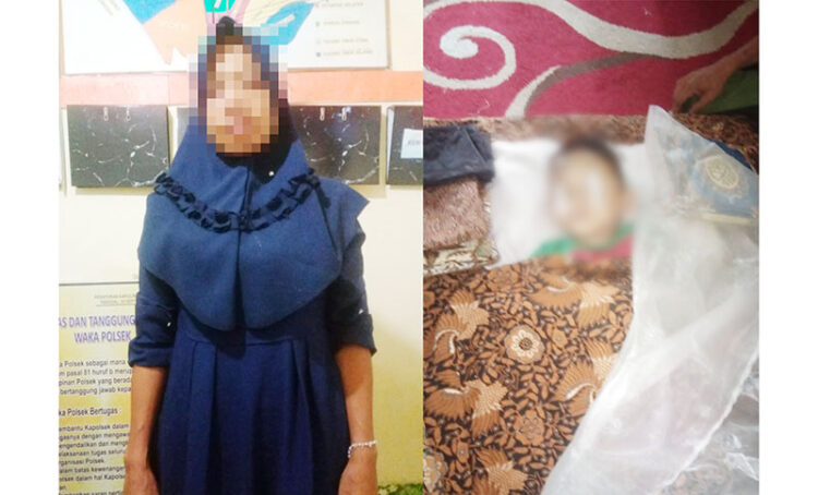 diringkus— Pelaku berinisial AL 29 tahun yang tak lain merupakan ibu sambung korban akhirnya diringkus tim polsek Batang Anai di rumahnya di jalan Duku Nagari Kasang, Kecamatan Batang Anai, Kabupaten Padang Pariaman, Sumbar.