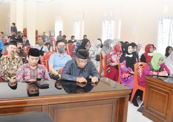 SOSIALISASI— Nagari Koto Tangah, Kecamatan Tilatang Kamang, Kabupaten Agam menggelar sosialisasi Perda Sumbar No.8/2021.