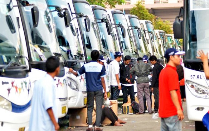 Ilustrasi mudik gratis banyak ditawarkan korporasi dalam membantu masyarakat untuk merayakan hari raya di kampung halaman