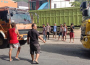 Truk Mati Mendadak Picu Kemacetan di jalan lintas Muarokalaban