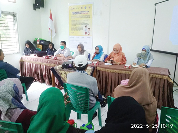 DAPUR SEHAT— Dinas P3APPKB melaunching Dapur Sehat di Kampung KB Aur Kuning.