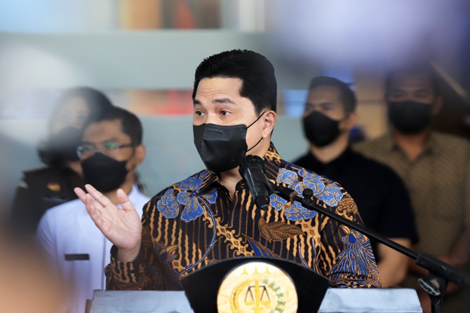 Menteri BUMN Erick Thohir Dery Ridwansah 5 2