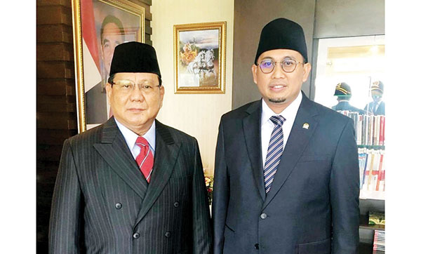 Andre Rosiade: Deklarasi Prabowo Presiden 2024 terus Bergema 1 Prabowo Subianto dan Andre Rosiade.