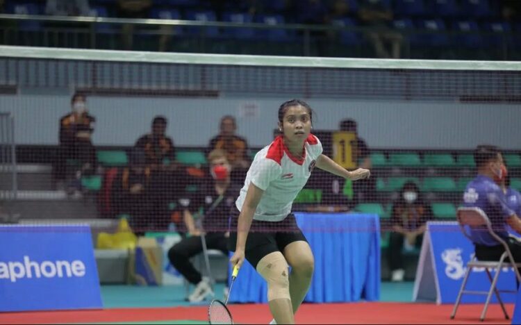 PEREMPAT FINAL-Tunggal putri Indonesia, Gregoria Mariska Tunjung  tampil ke perempat final di SEA Games 2021.