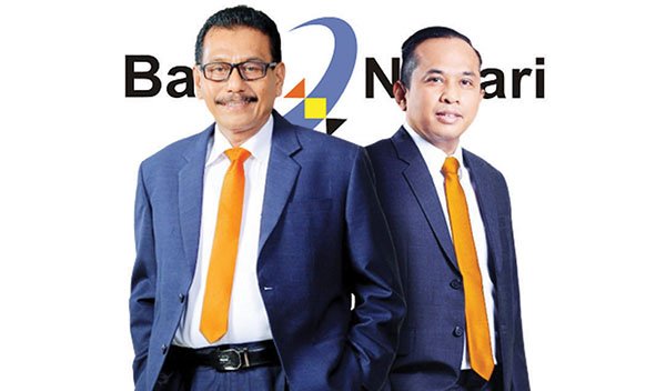 Dirut Bank Nagari Muhamad Irsyad dan Direktur Kredit dan Syariah Bank Nagari 
Gusti Candra.