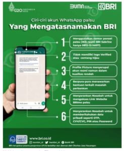 Marak Upaya Penipuan Perbankan, BRI Imbau Masyarakat Jaga Kerahasiaan Data & Password 2 22