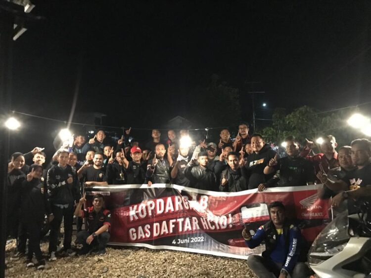 Menara Agung Ajak Komunitas Honda Daftar HCID 1 KOPDAR— Menajemen Menara Agung bersama komunitas Honda Sumbar dalam kegiatan Kopdargab Gas Daftar HCID.