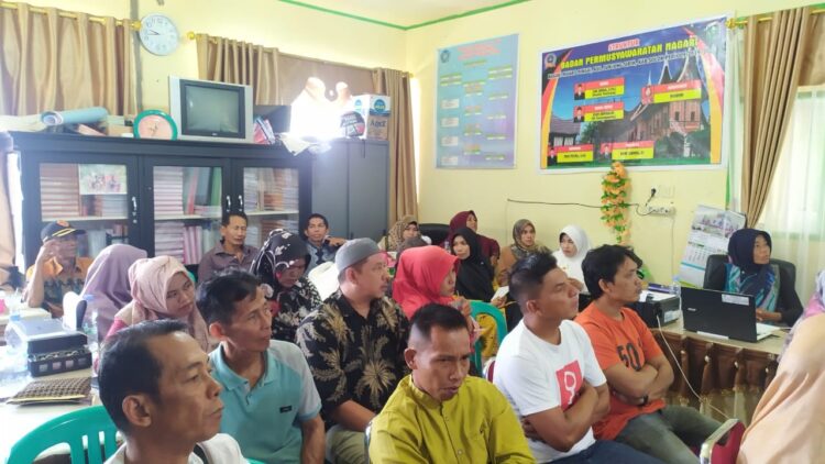 PLN ULP Singkarak kunjungi Kantor Wali Nagari Muaro Pingai Kecamatan Junjung Sirih, Kabupaten Solok.