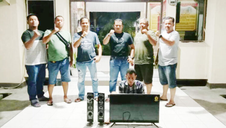 PENCURI—Pelaku Chandra ditangkap jajaran Polsek Lubeg atas kasus pencurian di rumah tetangganya.