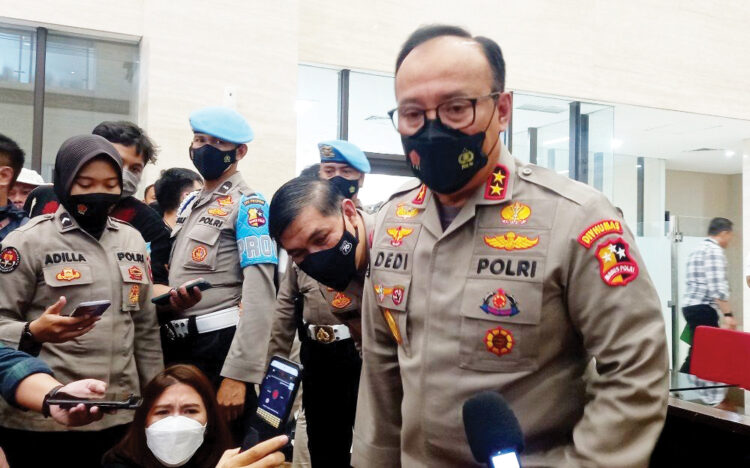 TINDAK TEGAS— Kadiv Humas Mabes Polri Irjen Dedi Prasetyo mengatakan anggota kepolisian yang mengintervensi wartawan atau pun melakukan pelanggaran hukum, akan ditindak tegas.