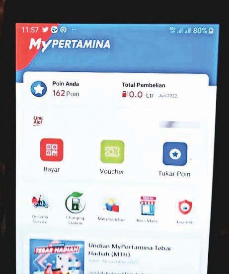 Mulai 1 Juli 2022 pemerintah memberlakukan uji coba pembelian pertalite dan solar menggunakan MyPertamina.