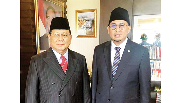 Prabowo Subianto dan Andre Rosiade