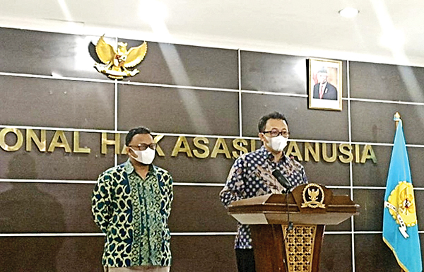 Ada Temuan Penting soal Balistik, Timsus Tiba-tiba Batalkan Janji dengan Komnas HAM 1 KETERANGAN— Konferensi pers Komisioner Komnas HAM Beka Ulung dan Choirul Anam berikan keterangan terkait kasus penembakan yang menewaskan Brigadir J.