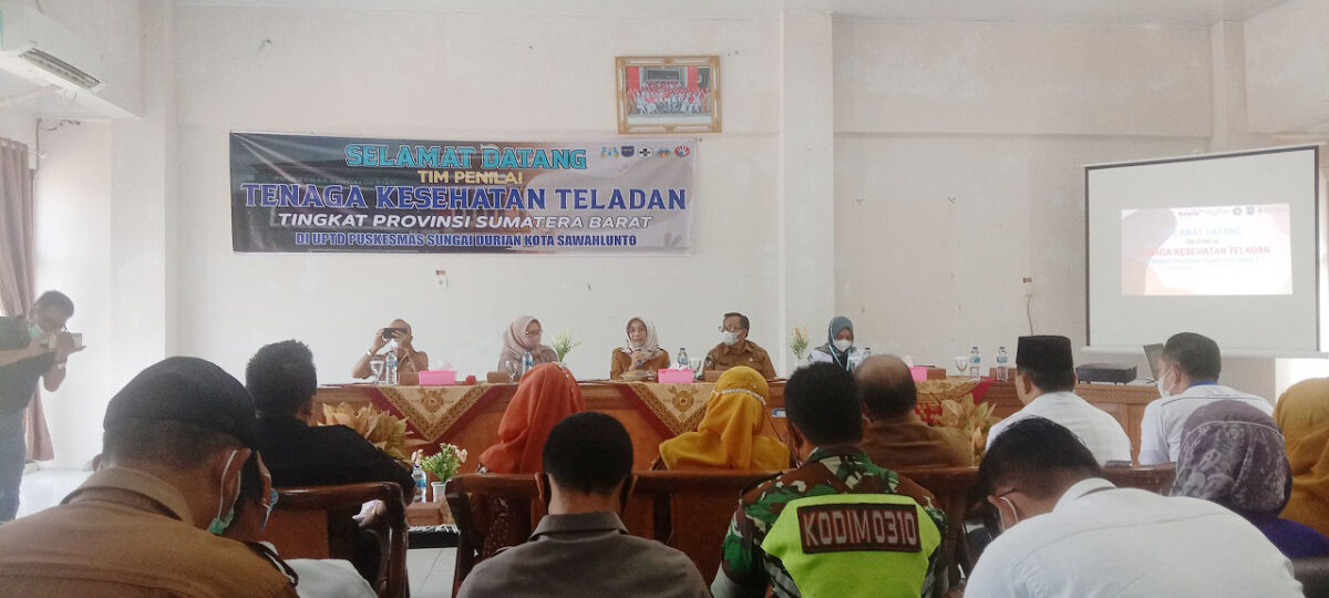 Tim Propinsi Sumatera Barat kunjungi Puskesmas Sungai Durian.