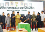 Ketua DPRD Padangpariaman H Arwinsyah Pimpin Sidang Paripurna, Semua Fraksi DPRD Terima KUA dan PPAS APBD Tahun 2023 