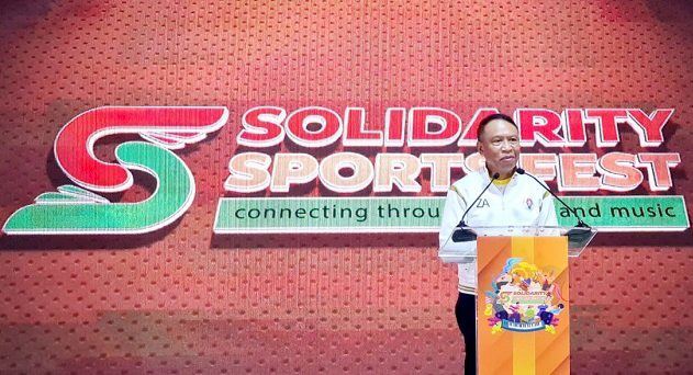 Menpora Resmikan Solidarity Sports Fest 2022 1 SOLIDARITY SPORT FEST-Menteri Pemuda dan Olahraga Zainudin Amali secara resmi membuka perhelatan Solidarity Sport Fest 2022 yang diselenggarakan Solidaritas Muda-Mudi Indonesia di Gedung Serbaguna Kemenpora, Jakarta, Senin (19/9).