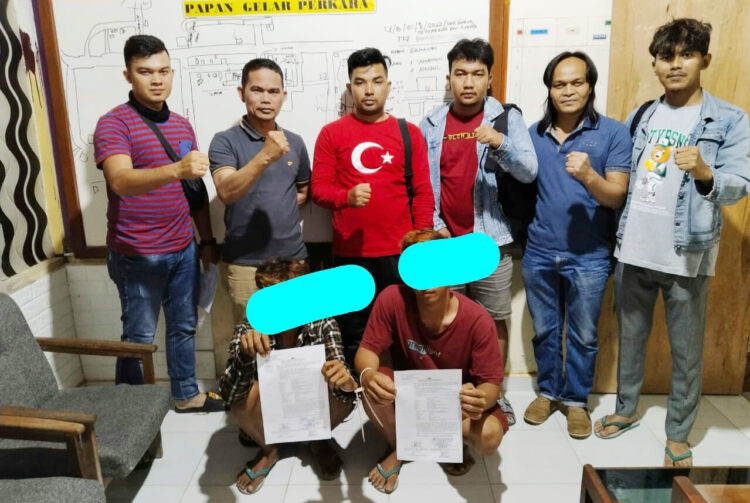 PENCURI KAMBING— Dua pelaku berinisial FA (17) dan NS (17) ditangkap jajaran Polres Limapuluh Kota atas kasus pencurian kambing.