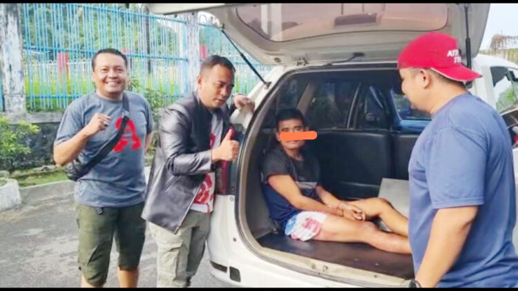 SPESIALIS JAMBRET— Pelaku Ucok (37) ditangkap jajaran Polsek Lubeg atas kasus jambret yang sudah beraksi di 30 TKP berbeda.