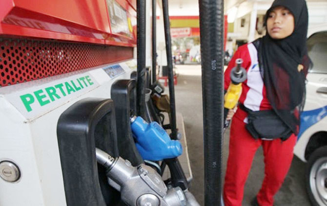 Ilustrasi dispenser pertalite di SPBU Jakarta (Dok.JawaPos.com)