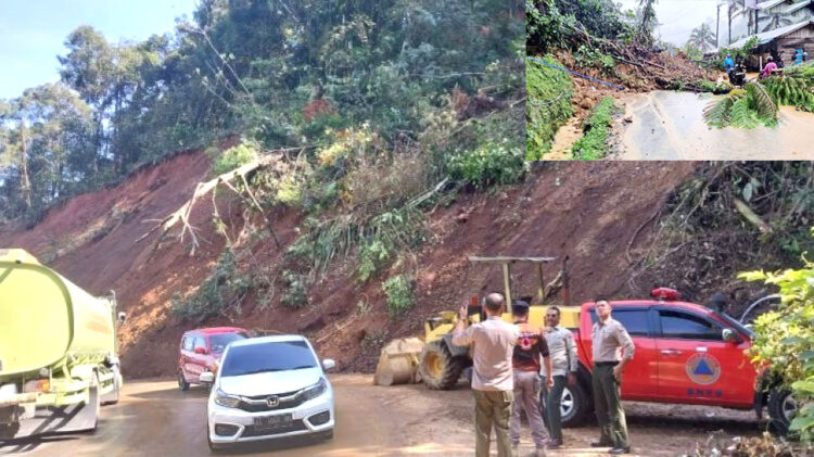 WASPADA  BANJIR DAN LONGSOR—  Bencana longsor yang terjadi di kawasan Sitinjau Lauik, beberapa waktu lalu patut diwaspadai kembali terjadi setelah Pemprov Sumbar mengeluarkan surat peringatan dini ancaman banjir dan longsor, Rabu (12/10).