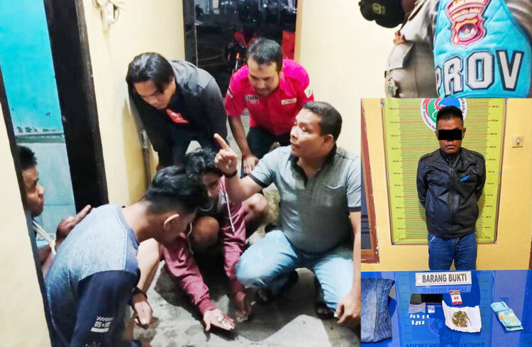 BURUH PENGEDAR— Pelaku ED yang diduga menjadi pengedar sabu dan ganja ditangkap jajaran Polres Padangpanjang.