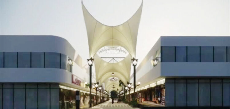 ILUSTRASI— Pembangunan awning yang direncanakan oleh Pemko Bukittinggi. Informasi terbaru, pembangunan tersebut ditunda setelah dikeluarkannya keputasan Wako, Rabu (19/10).