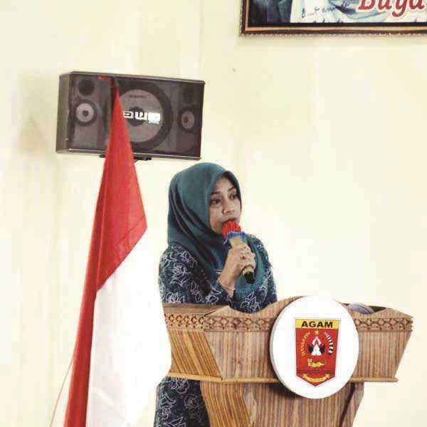 Ketua PKK Agam: Tugas dan Peran PKK Berkaitan Dengan Keluarga dan Masyarakat 1 Ketua TP PKK Kabupaten Agam, Ny Yenni Andri Warman