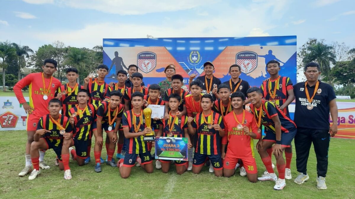Minang Sejagat Tampil Juara 3 pada KU 15 Liga Sentra Indonesia 2022 Nasional