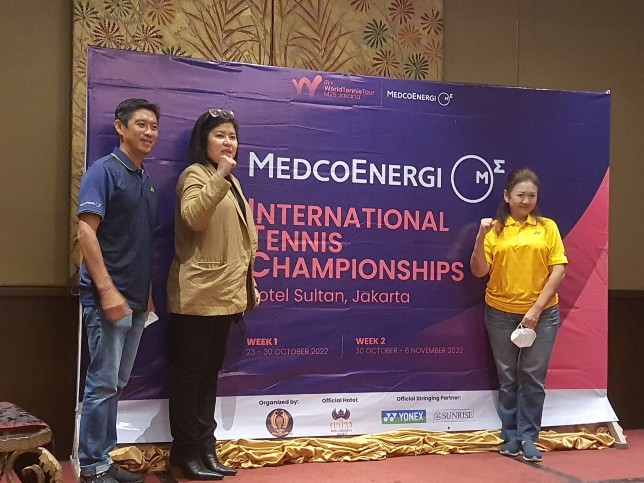 TURNAMEN TENIS— PP Pelti bersama MedcoEnergi gelar turnamen tenis profesional MedcoEnergi International Tennis Championships 2022.