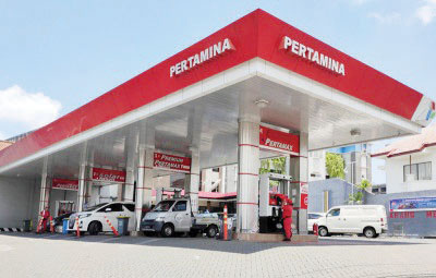 ILUSTRASI SPBU Pertamina.