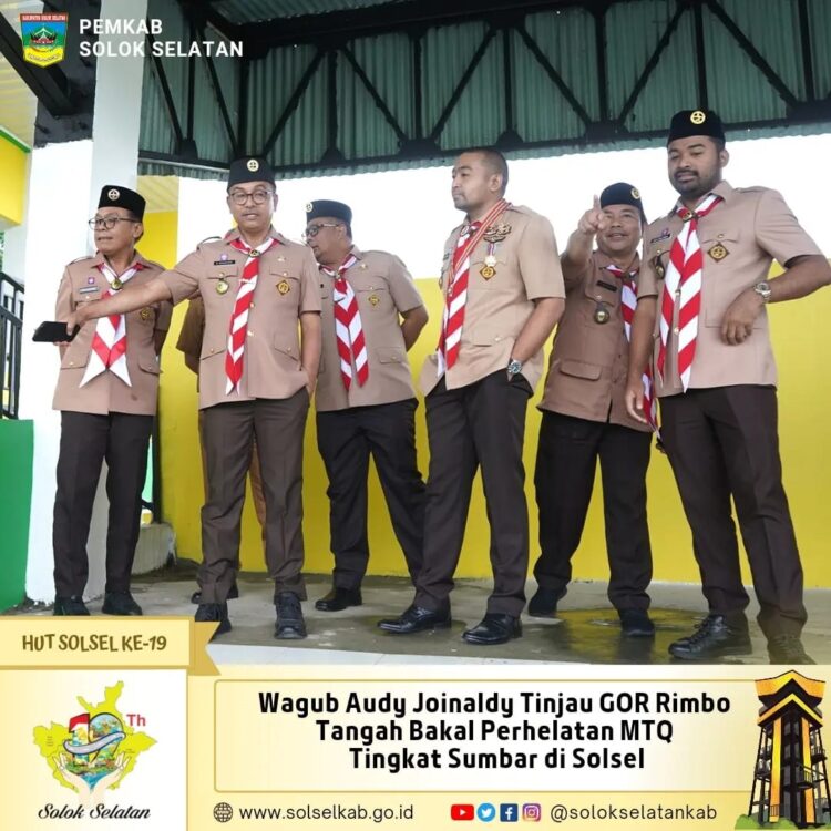 Wagub Sumatera Barat Kunjungi Lokasi MTQ 1 Audy Joinaldy mengunjungi lokasi