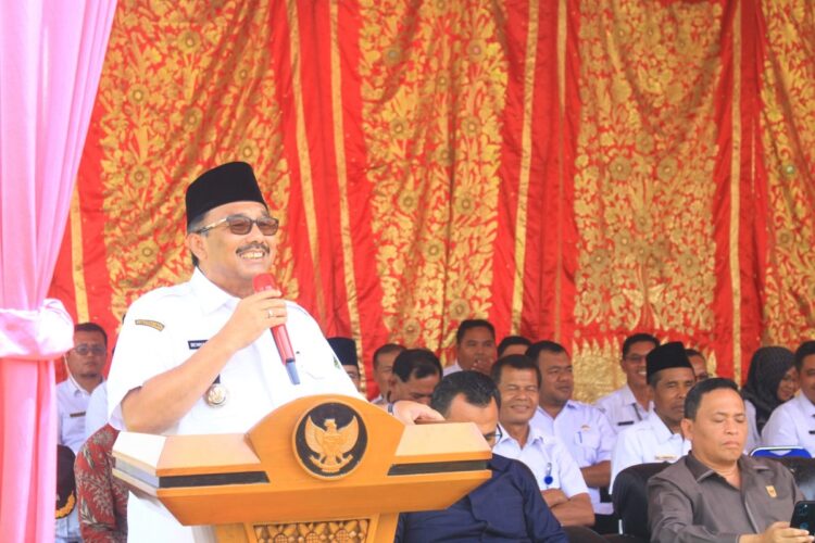 MUSRENBANG— Bupati Pasaman Benny Utama membuka Musrenbang Kecamatan Tigo Nagari.