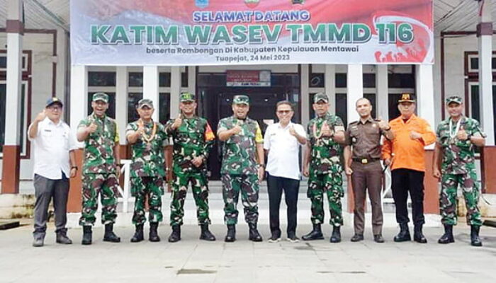 Tim Wasev TMMD ke-116 Kunjungi Kepulauan Mentawai, Dulu Terisolir, Kini Akses Desa Bukit Pamewa sudah Terbuka