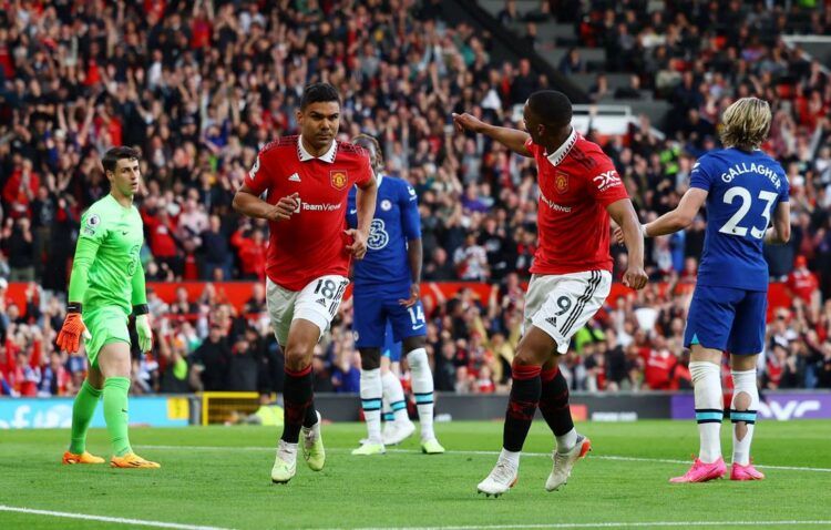 LIGA INGGRIS— Manchester United mengalahkan Chelsea 4-1 dalam lanjutan Liga Inggris, yang berlangsung di Old Trafford, Jumat (26/5) dini hari WIB.