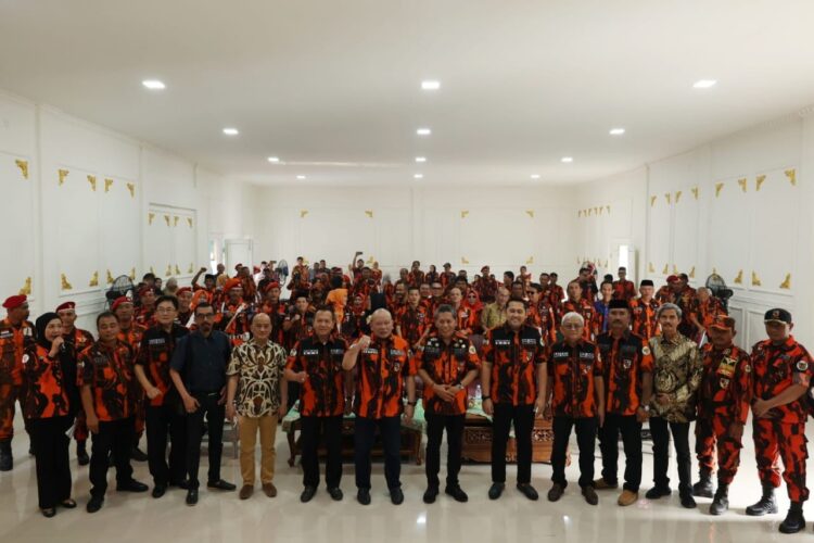 Ketua DPD RI, AA LaNyalla Mahmud Mattalitti LaNyalla saat acara 'Penguatan 4 Pilar Kebangsaan yang diselenggarakan MPW PP Provinsi Jambi di Graha PP Jambi, Minggu (25/6).