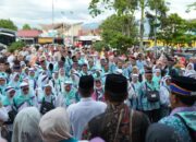 Menuju Embarkasi Haji Padang, 107 CJH Diberangkatkan dengan Tiga Bus 