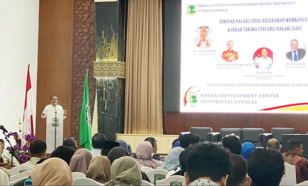 71 Dosen Unand Dilepas jadi Staf Ahli Nagari