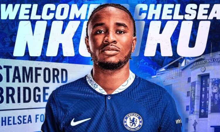REKRUTAN BARU— Christopher Nkunku resmi diumumkan sebagai rekrutan baru Chelsea dengan kontrak selama enam tahun hingga 2029.