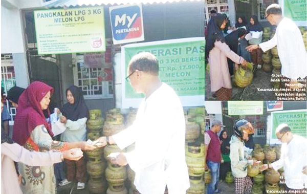 OP GAS 3 KG— Pertamina melakukan operasi pasar (OP) gas elpiji 3 Kg, seperti di Kota Padangpanjang, Bukittinggi dan juga Kabupaten Agam.