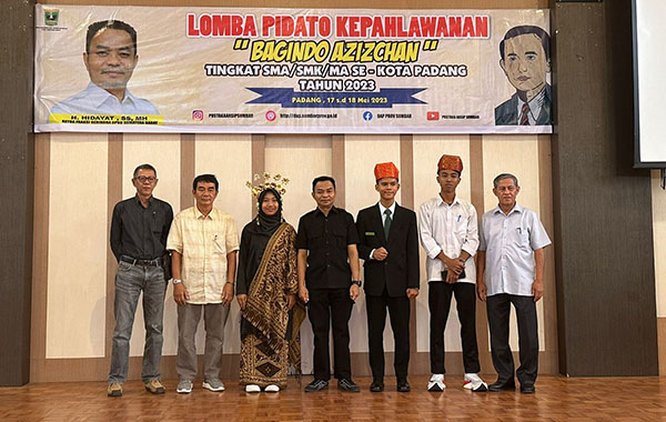 Pemenang Lomba Pidato Bagindo Aziz Chan 2023 Diberangkatkan ke Perpusnas Jakarta