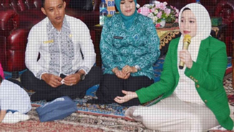 PAPARAN PROGRAM— Ketua PKK Kota Padang Panjang dr. Dian Puspita Fadly Amran, Sp.JP.JP hadir selaku narasumber, memaparkan materi mengenai peran PKK mengatasi stunting.