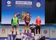 Lifter Rahmat Erwin Sabet Tiga Emas di Grand Prix IWF 2023 Kuba