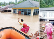 Maninjau Dikepung Bencana, Masyarakat dan Tim Gabungan Turun Berikan Bantuan