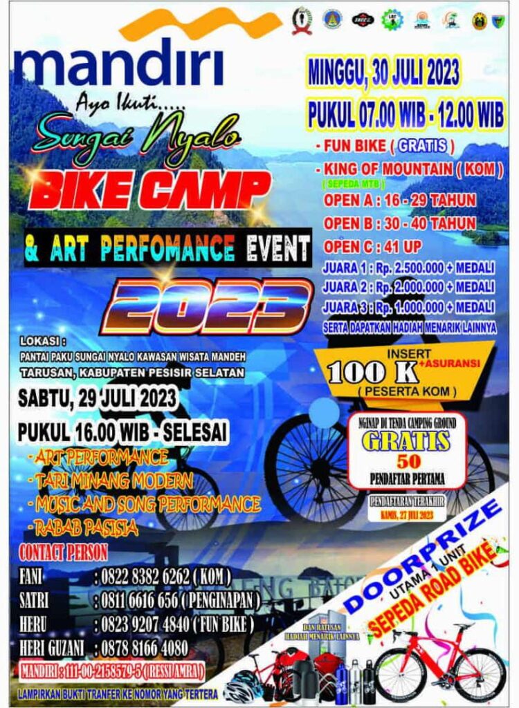 Mandiri, Sungai Nyalo Bike Camp 2023 Segera digeber di Negeri Sejuta Pesona 1 1aa