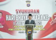 Kompak, Forkopimda Hadiri Peringatan HUT Bhayangkara ke-77 di Solok Selatan, H Khairunas:  Semoga Polri makin Jaya, Berkeadilan dan Humanis